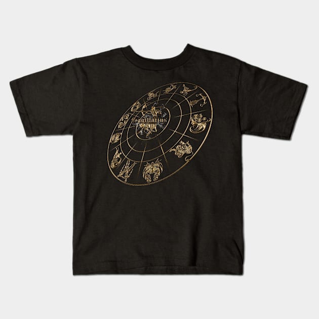 NEW Sagittarius 3D zodiac 12 in 1 gold edition Kids T-Shirt by INDONESIA68